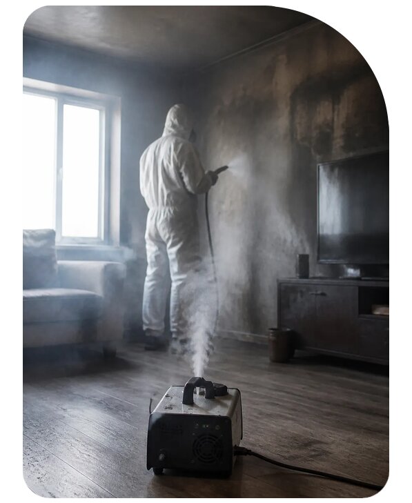 Устранение запаха гари после пожара в Грозном по цене от 5131 р. | Сенат-Грз